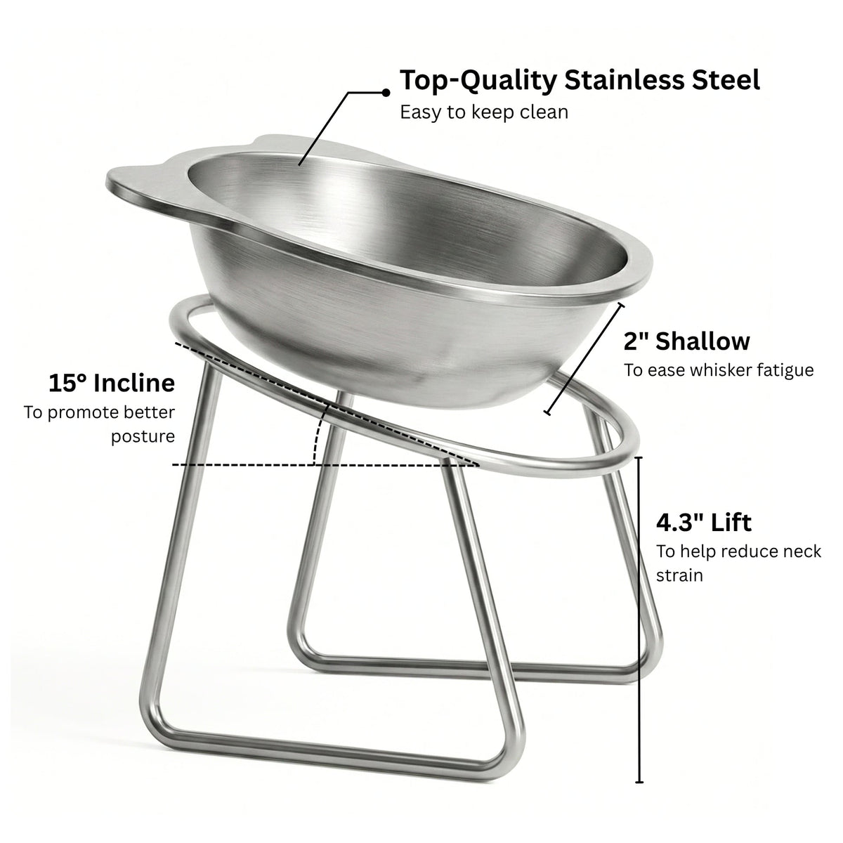 Baxter & Tail™ Orthopedic Feeding Bowl